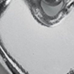 Shot Bead Heart Charm Necklace, SILVER, swatch