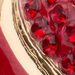 Pave Heart Statement Ring, RED, swatch