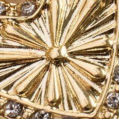 Heart Charm Stretch Bracelet, GOLD, swatch