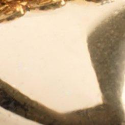 Beaded Heart Stretch Bracelet, GOLD, swatch