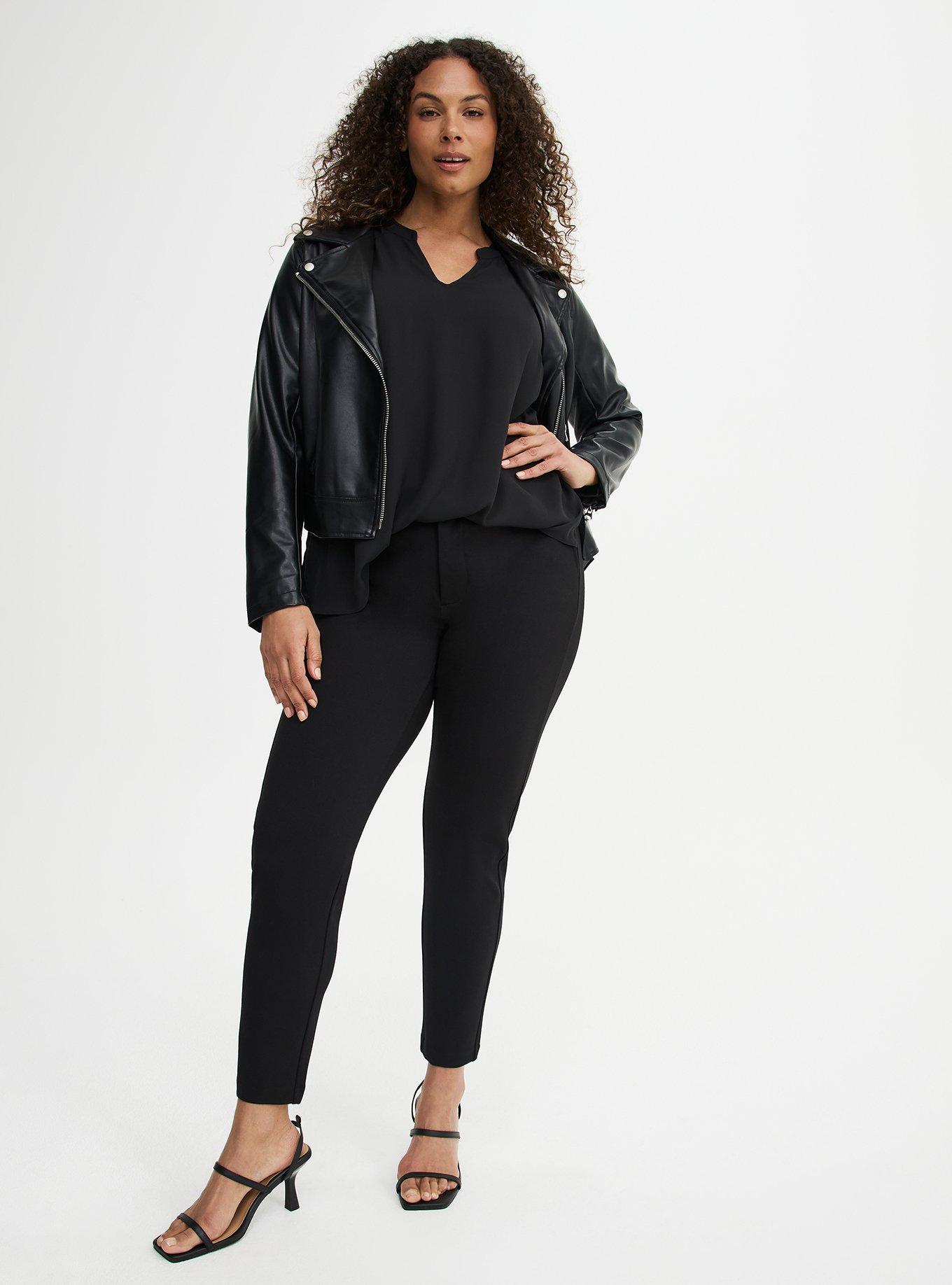 Georgette Puff Sleeve Blouse, DEEP BLACK, alternate