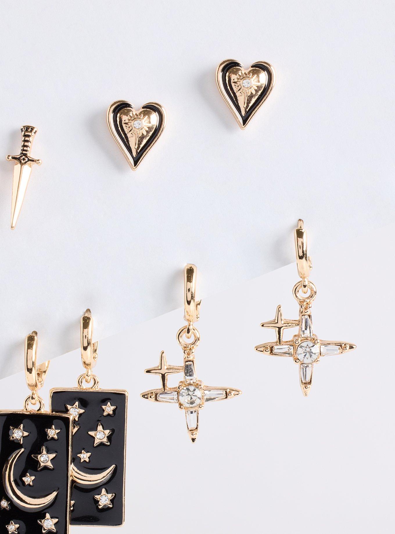 Celestial Heart Earring Set