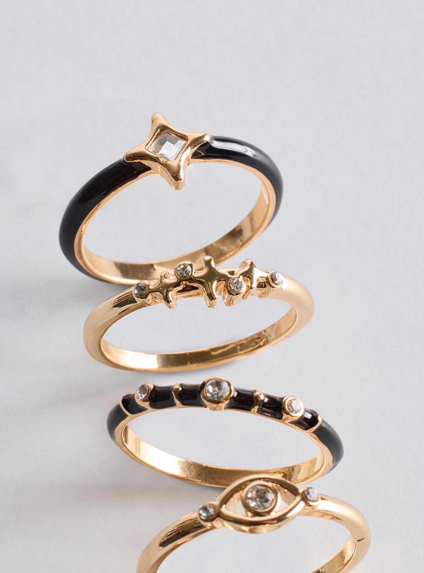 Celestial Ring Set, GOLD, alternate