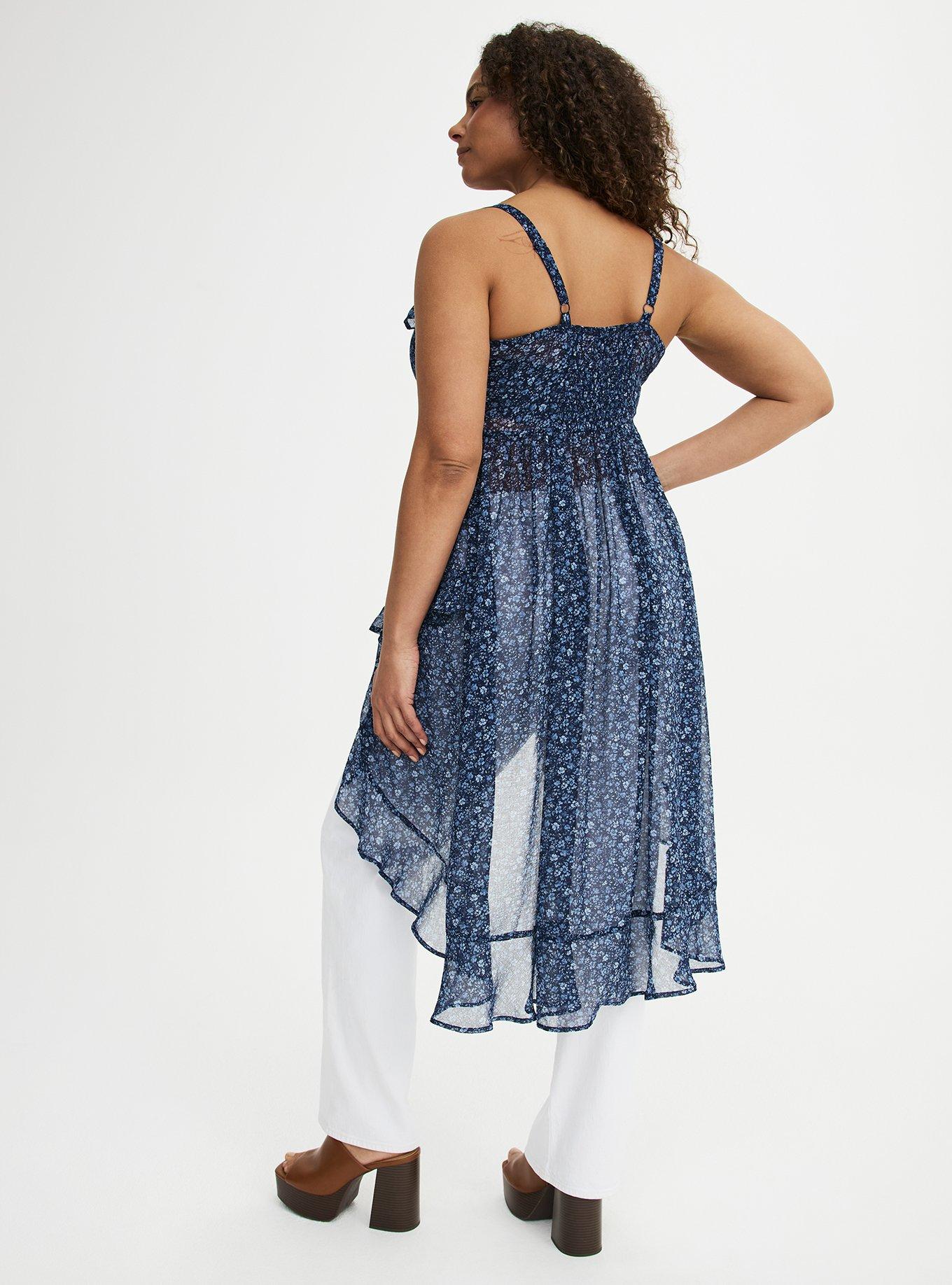 Plus Size - Button Front Tunic Top - Torrid