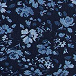 Button Front Tunic Top, LOVELY DITSY FLORAL BLUE, swatch