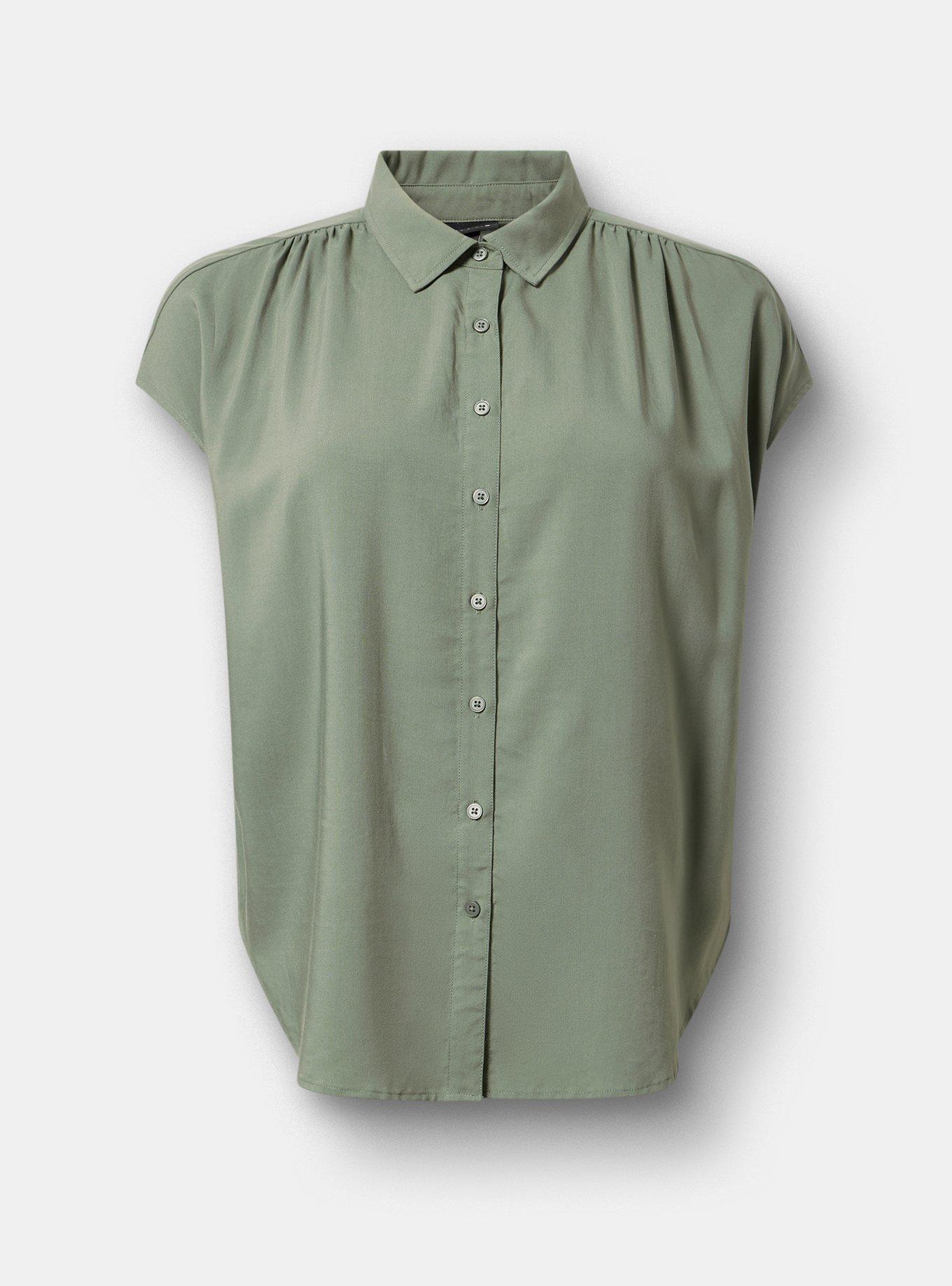 Challis Dolman Shirt, AGAVE GREEN, hi-res