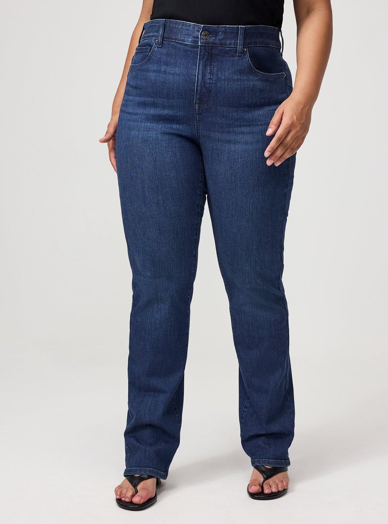 Bombshell Straight High-Rise Jean, POSEIDON, alternate