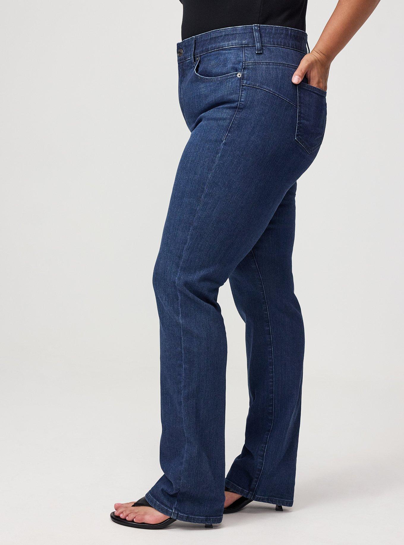 Bombshell Straight High-Rise Jean, POSEIDON, alternate