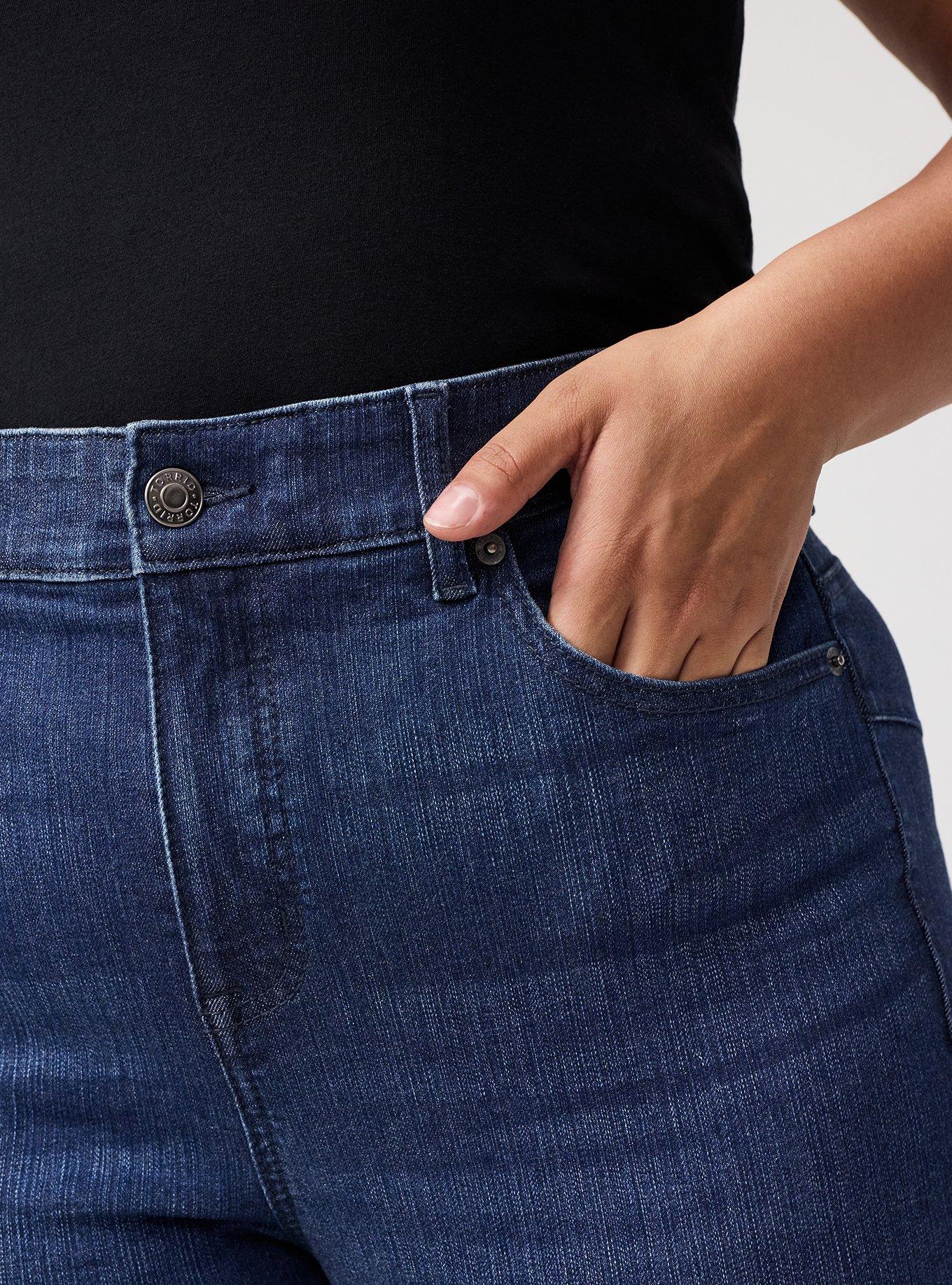 Bombshell Straight High-Rise Jean, POSEIDON, alternate