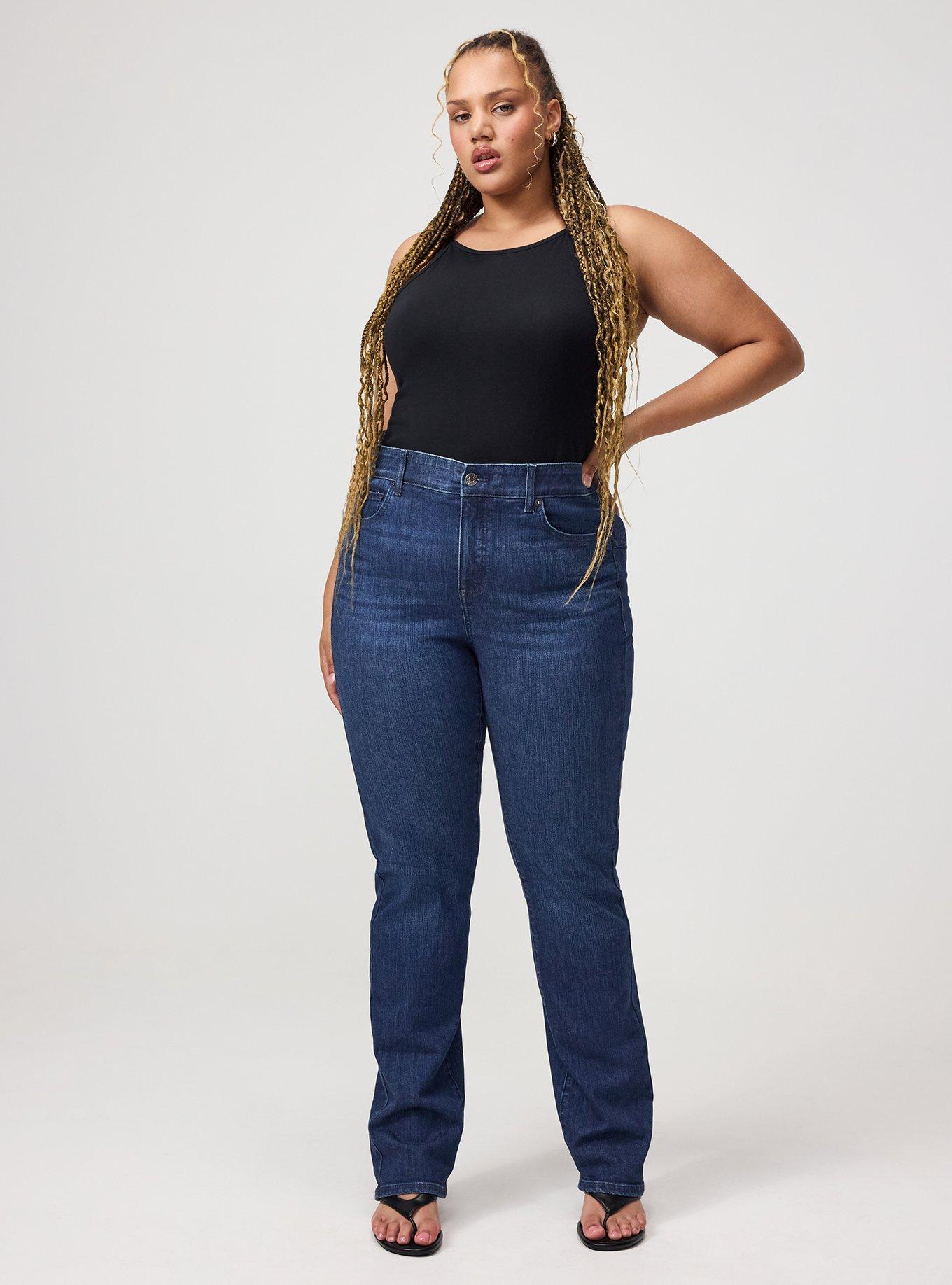 Bombshell Straight High-Rise Jean, POSEIDON, alternate