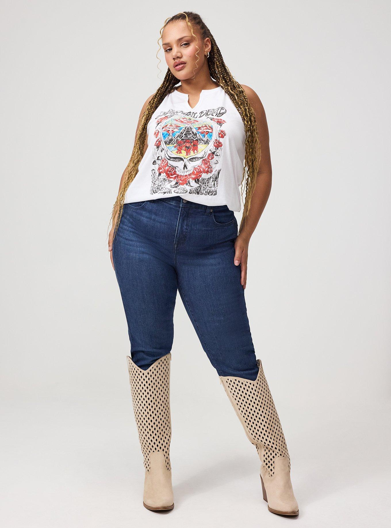 Bombshell Straight High-Rise Jean, POSEIDON, hi-res