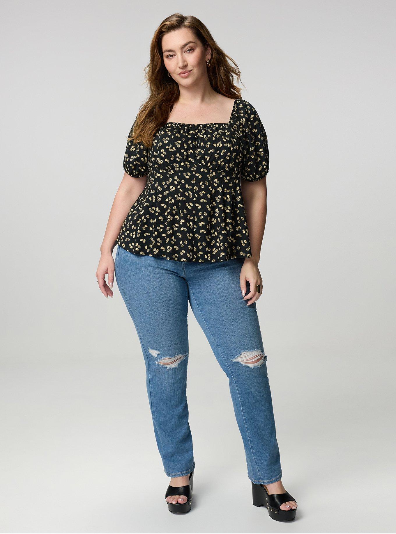 Bombshell Straight High-Rise Jean, HELIOS, hi-res