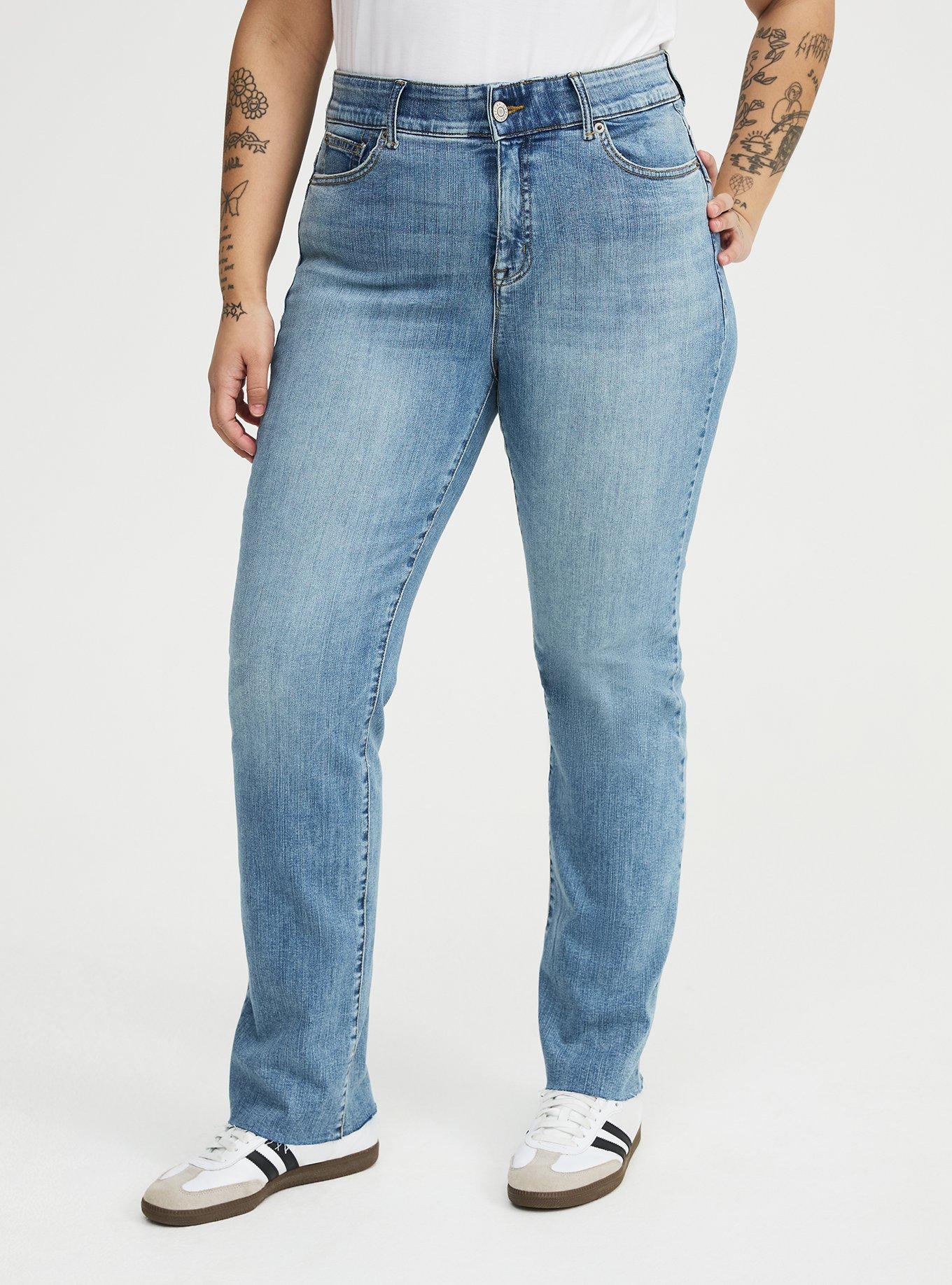 Bombshell Straight High-Rise Jean, MYKONOS, alternate