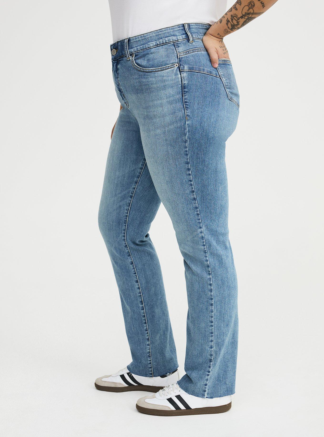 Bombshell Straight High-Rise Jean, MYKONOS, alternate