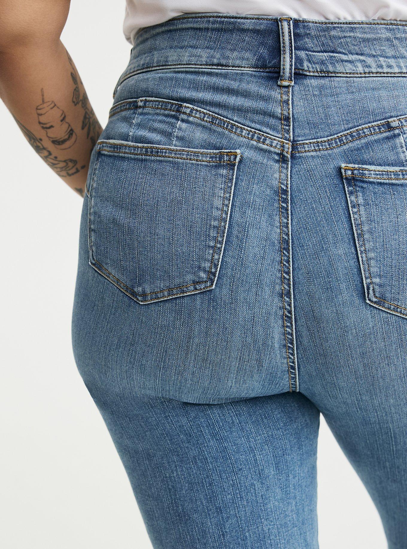 Bombshell Straight High-Rise Jean, MYKONOS, alternate