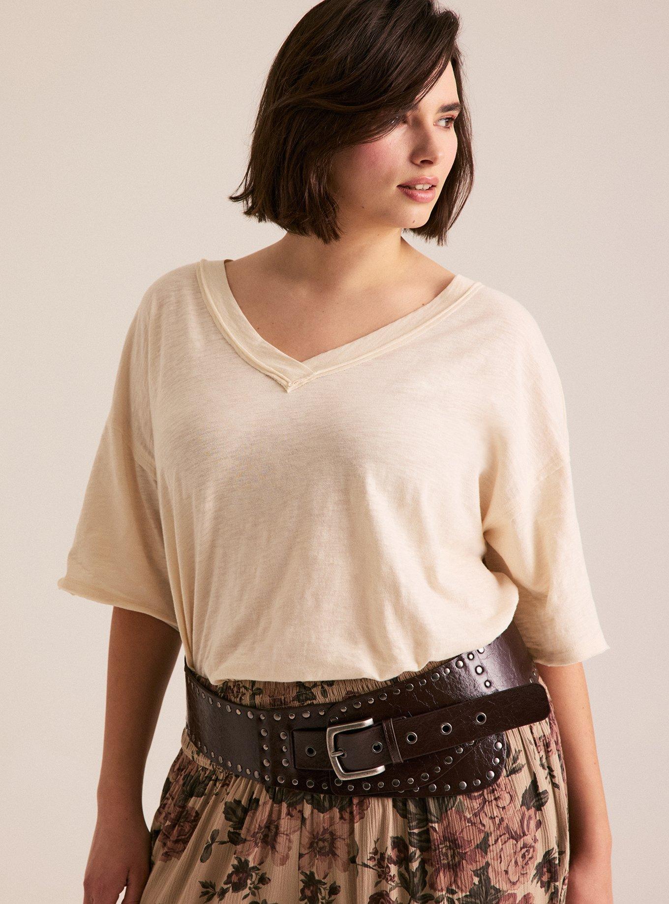 Studded Western Low Belt, BROWN, alternate
