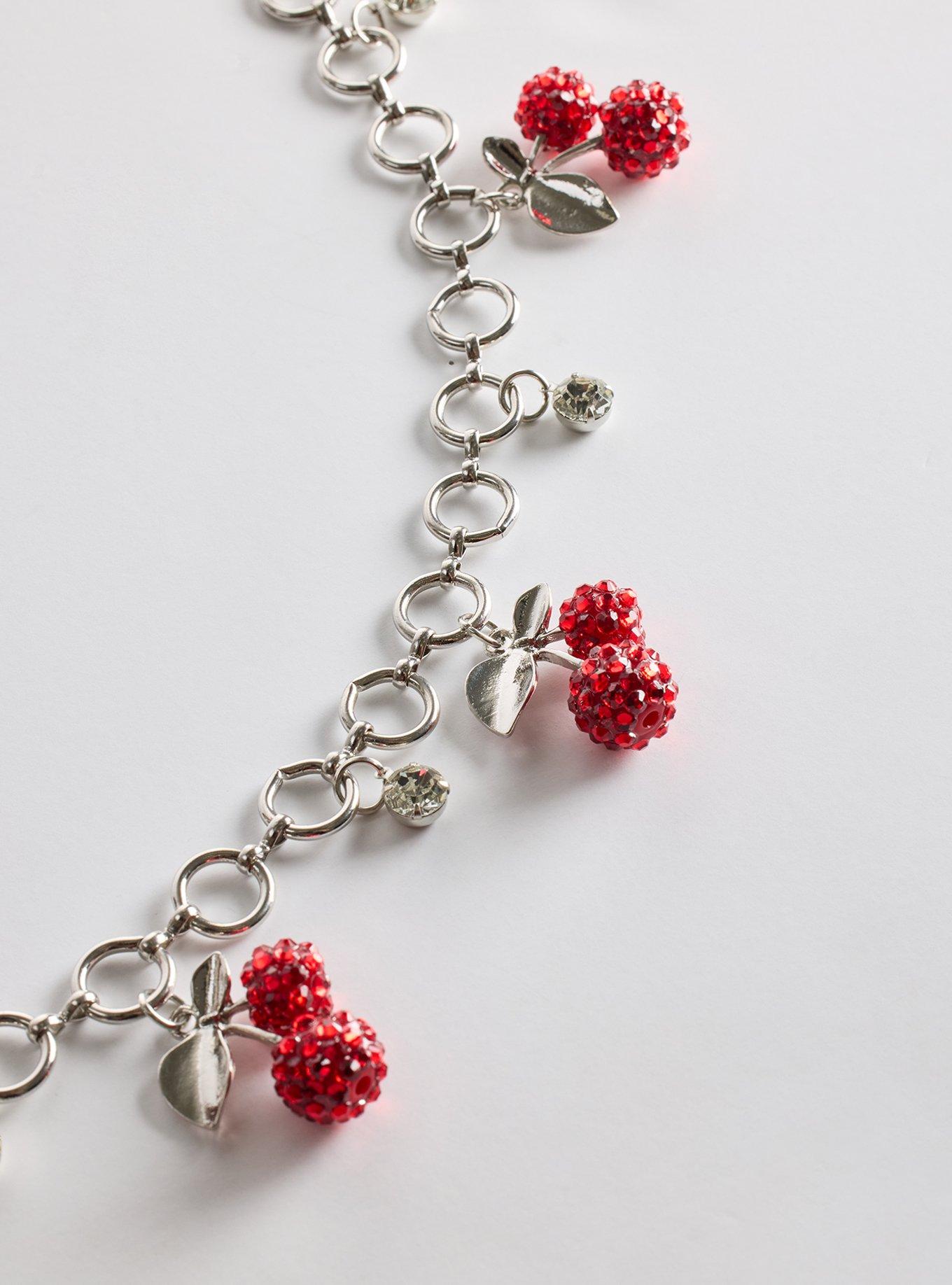 Cherry Charm Chain Belt