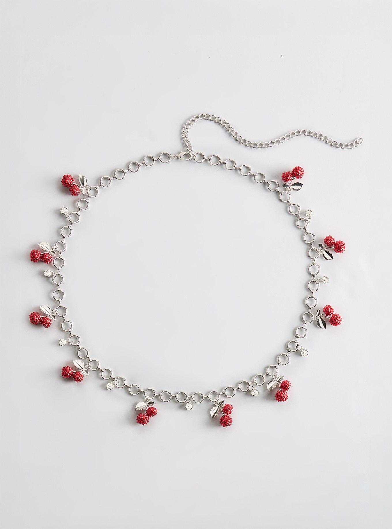 Cherry Charm Chain Belt