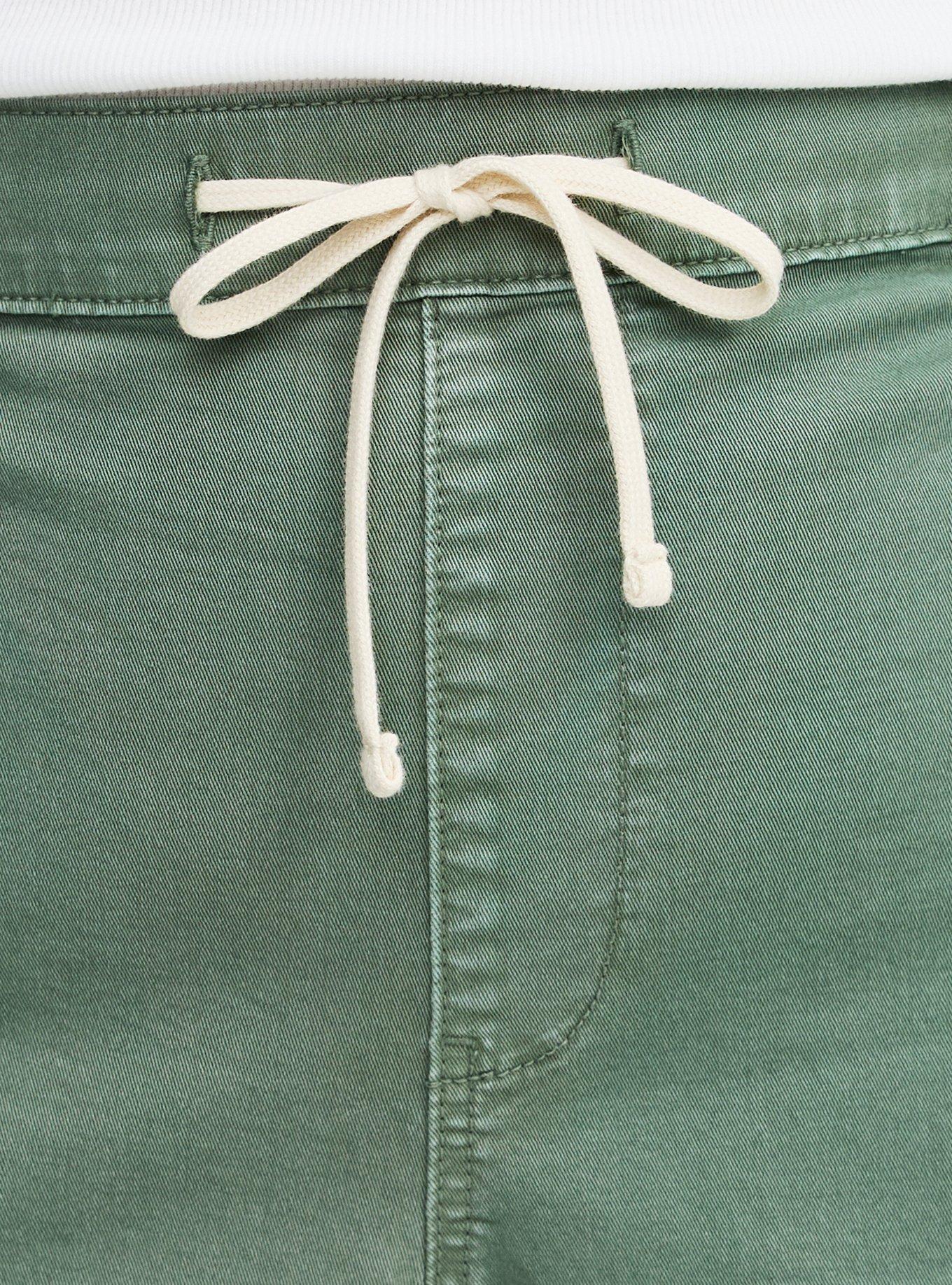 High-Rise Twill Barrel Pant, AGAVE GREEN, alternate