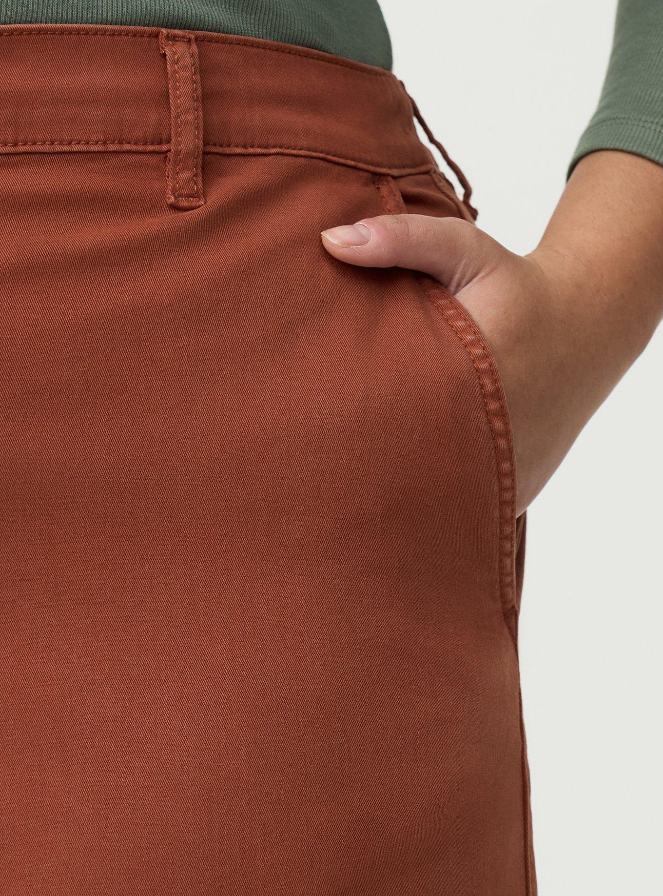 High-Rise Twill Barrel Pant, SEQUOIA, alternate