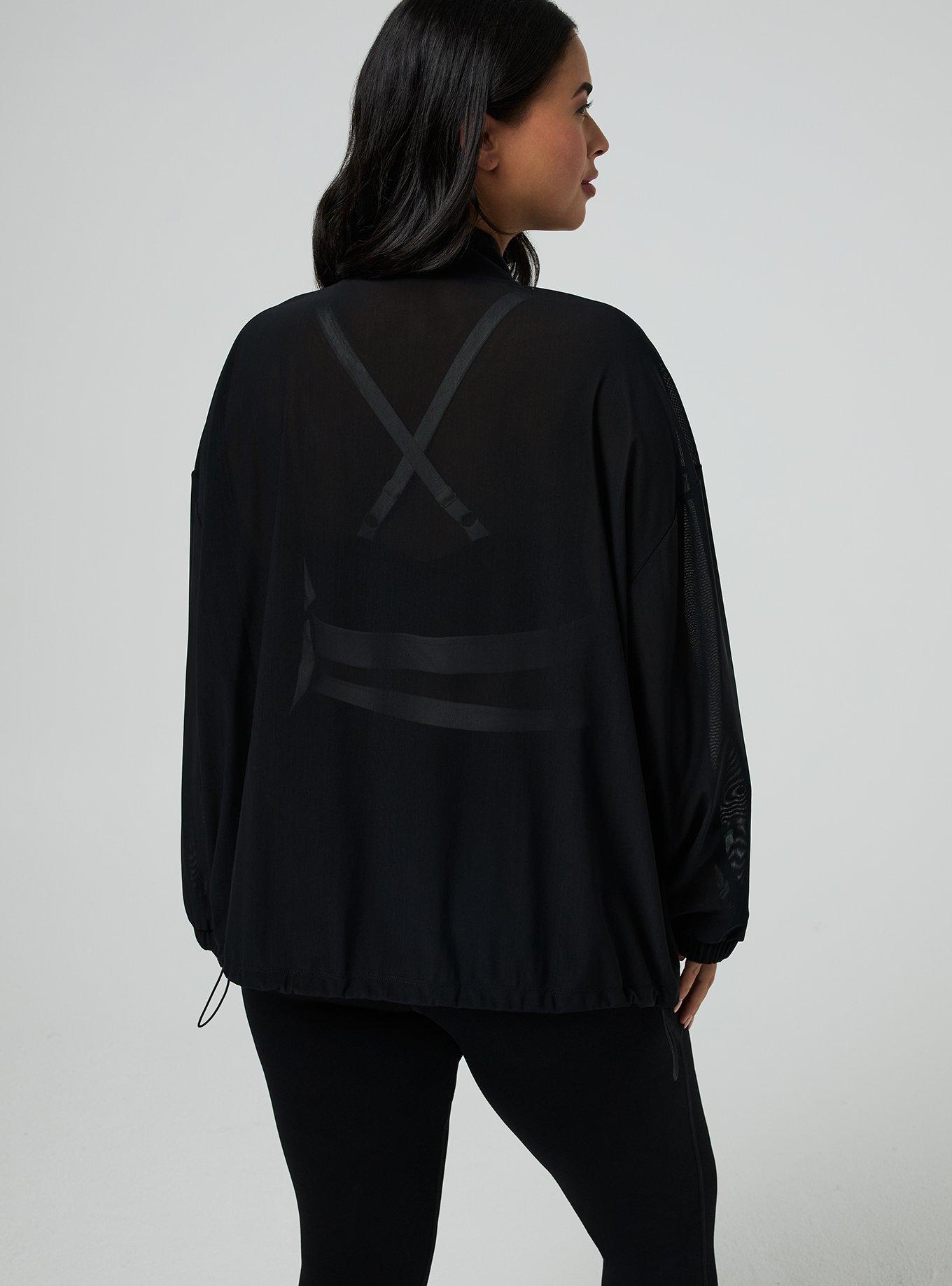 TRU Nylon Active Bomber Jacket, DEEP BLACK, alternate