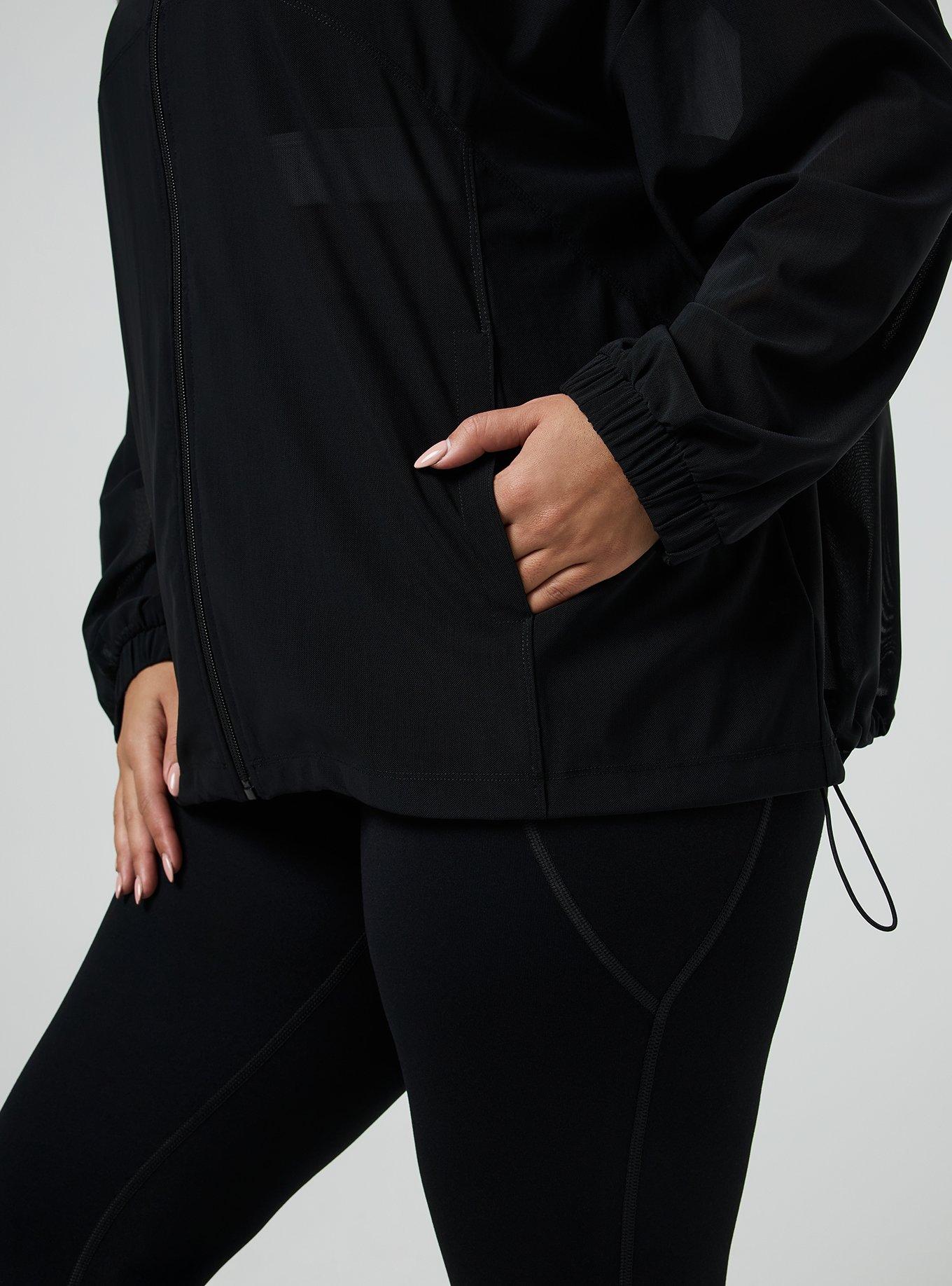 TRU Nylon Active Bomber Jacket, DEEP BLACK, alternate