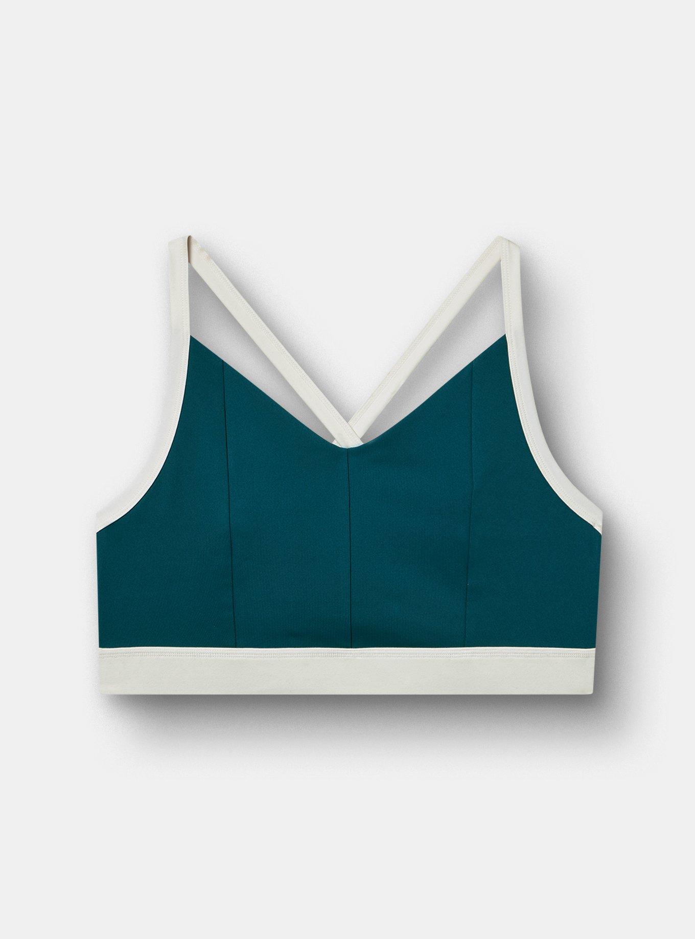 TRU Performance Core Active Sports Bra with Piping, SPRUCED UP, hi-res