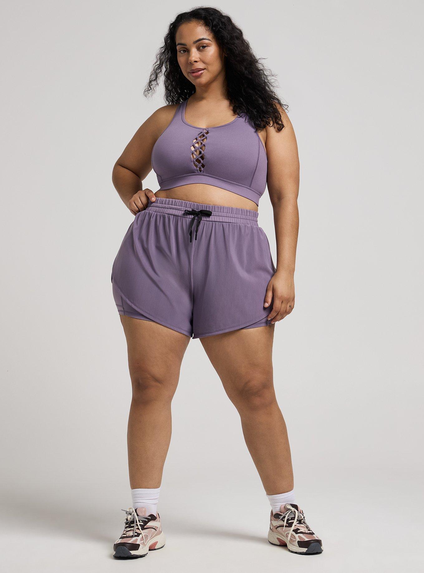 TRU Performance Core 2fer Active Short, PURPLE SAGE, hi-res