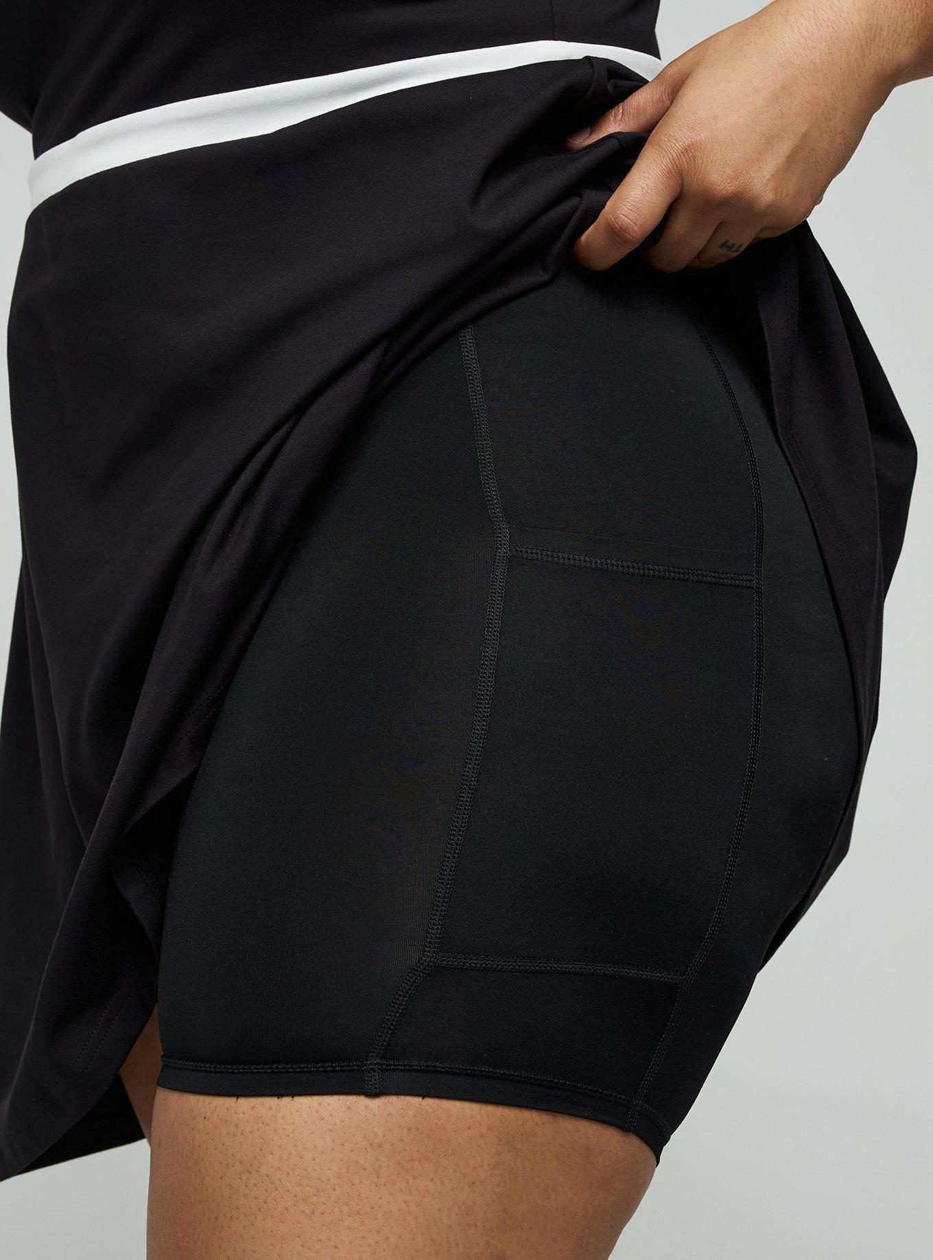 TRU Performance Butter 2fer Dress with Short, DEEP BLACK, alternate