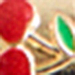 Pave Heart Ring Set, GOLD, swatch