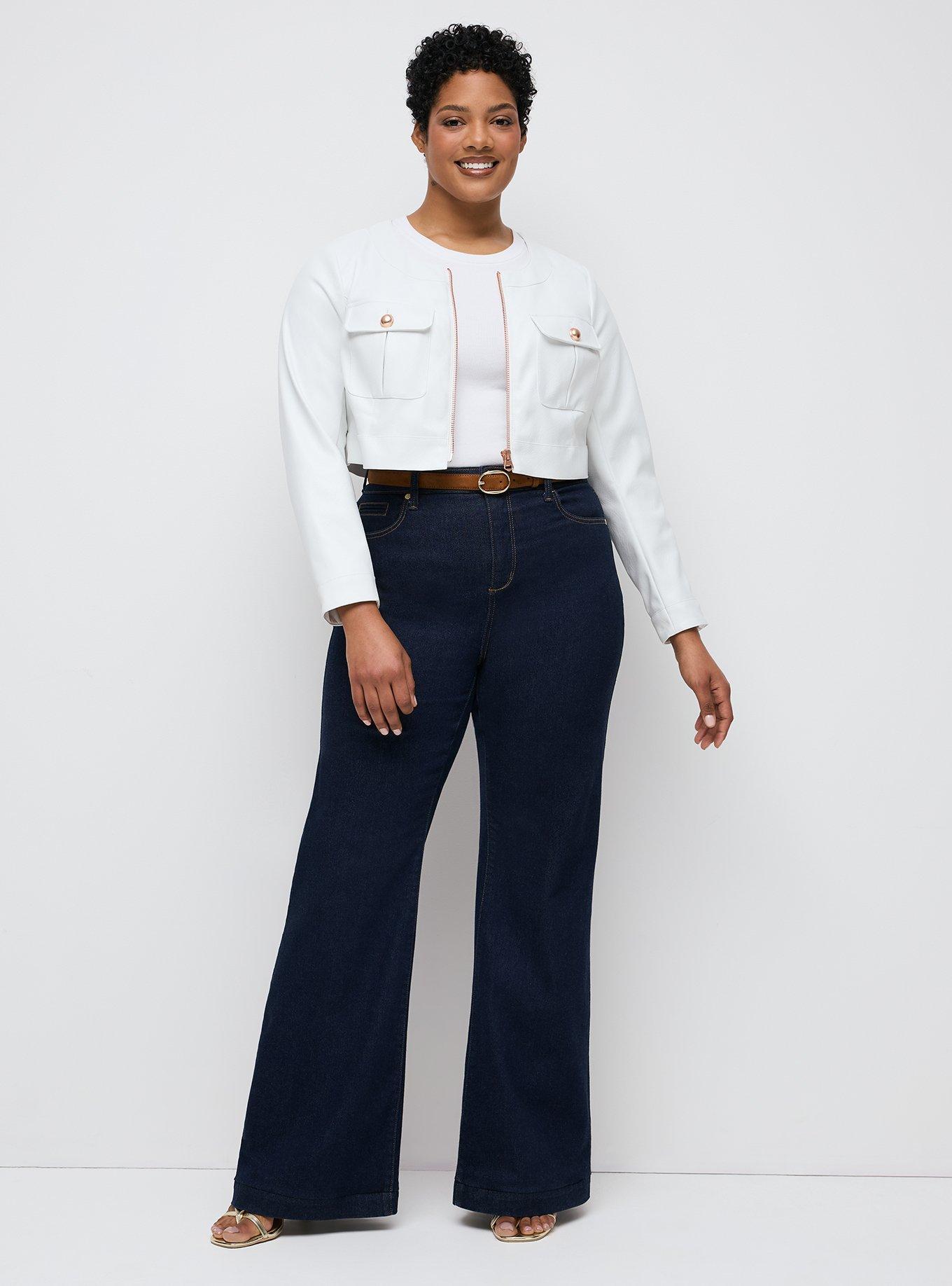 Studio Faux Leather Jacket, BLANC DE BLANC, alternate