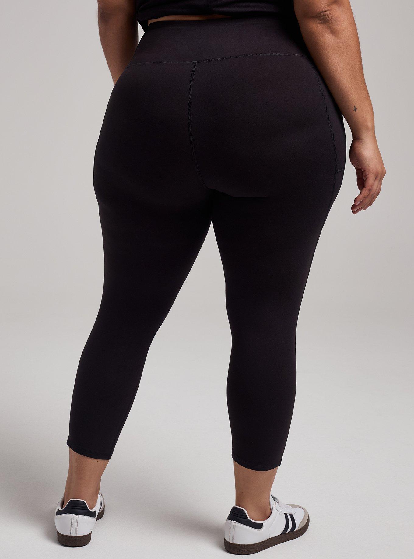 TRU Super Soft Performance Jersey Capri Pocket Legging, DEEP BLACK, alternate