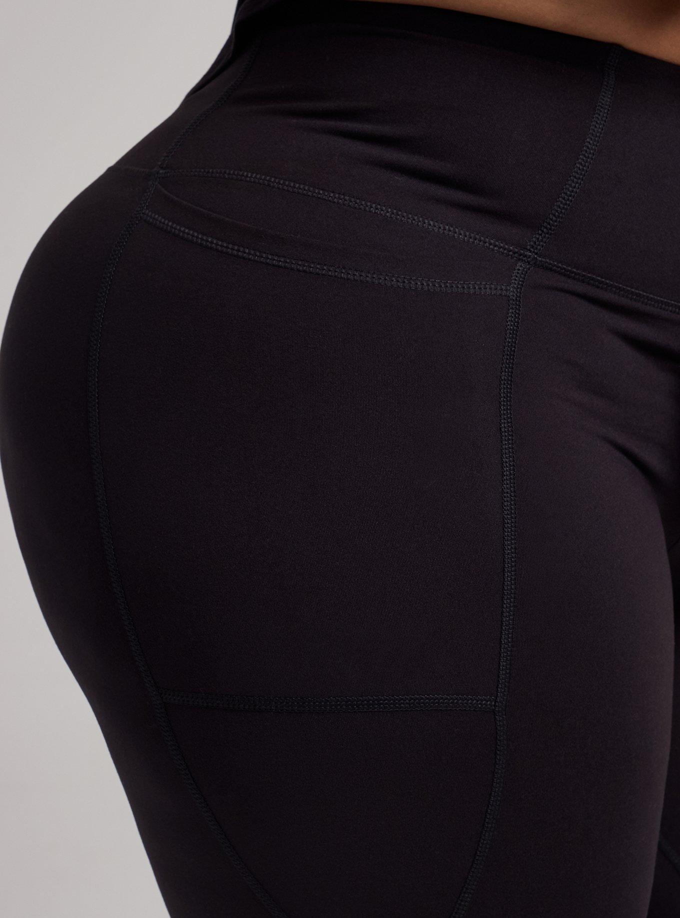 TRU Super Soft Performance Jersey Capri Pocket Legging, DEEP BLACK, alternate