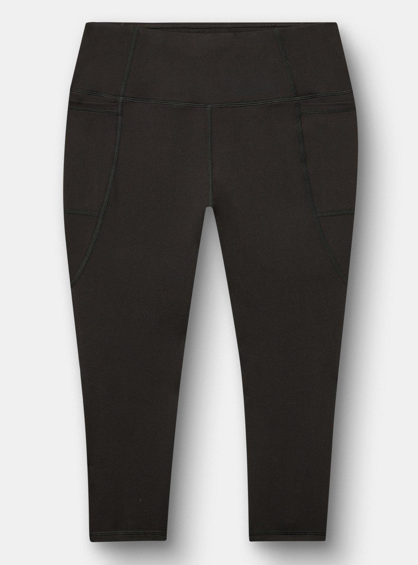 TRU Super Soft Performance Jersey Capri Pocket Legging, DEEP BLACK, hi-res