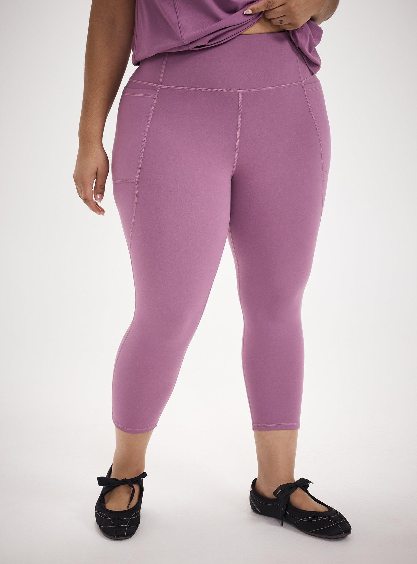 TRU Super Soft Performance Jersey Capri Pocket Legging, ARGYLE PURPLE, alternate