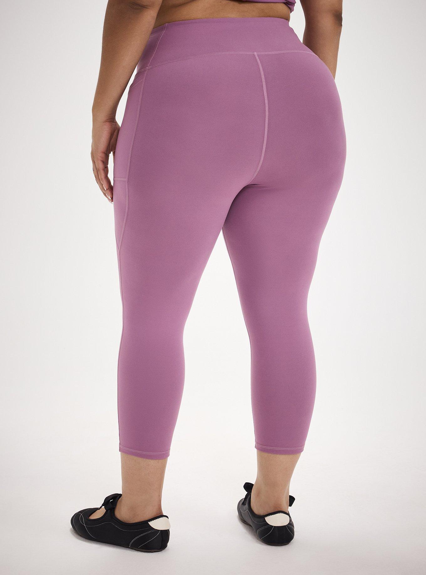 TRU Super Soft Performance Jersey Capri Pocket Legging, ARGYLE PURPLE, alternate