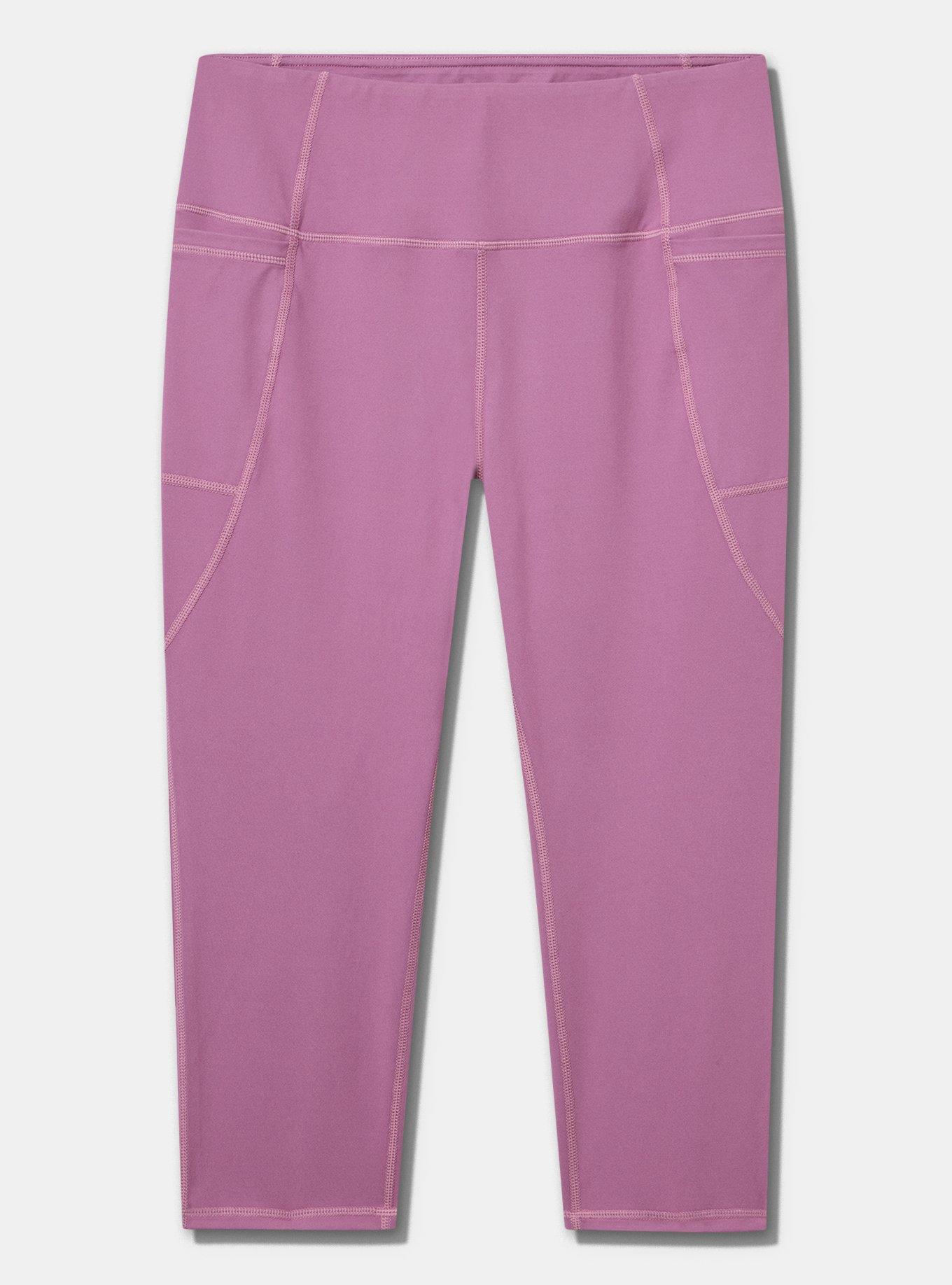 TRU Super Soft Performance Jersey Capri Pocket Legging, ARGYLE PURPLE, flat