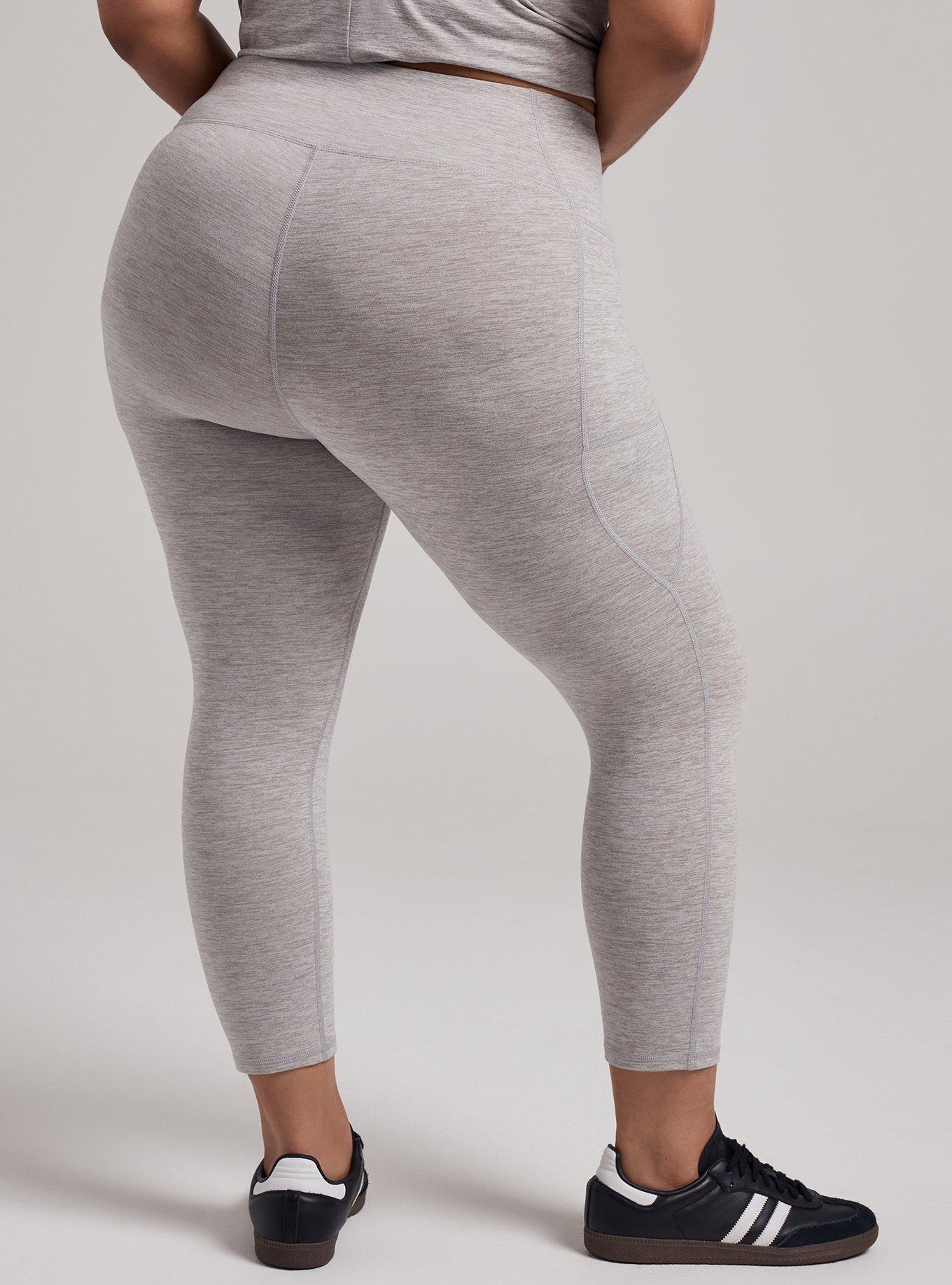 TRU Super Soft Performance Jersey Capri Pocket Legging, LIGHTEST HEATHER GREY, alternate