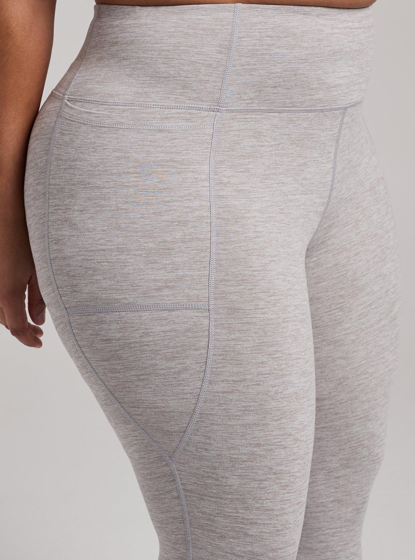 TRU Super Soft Performance Jersey Capri Pocket Legging, LIGHTEST HEATHER GREY, alternate