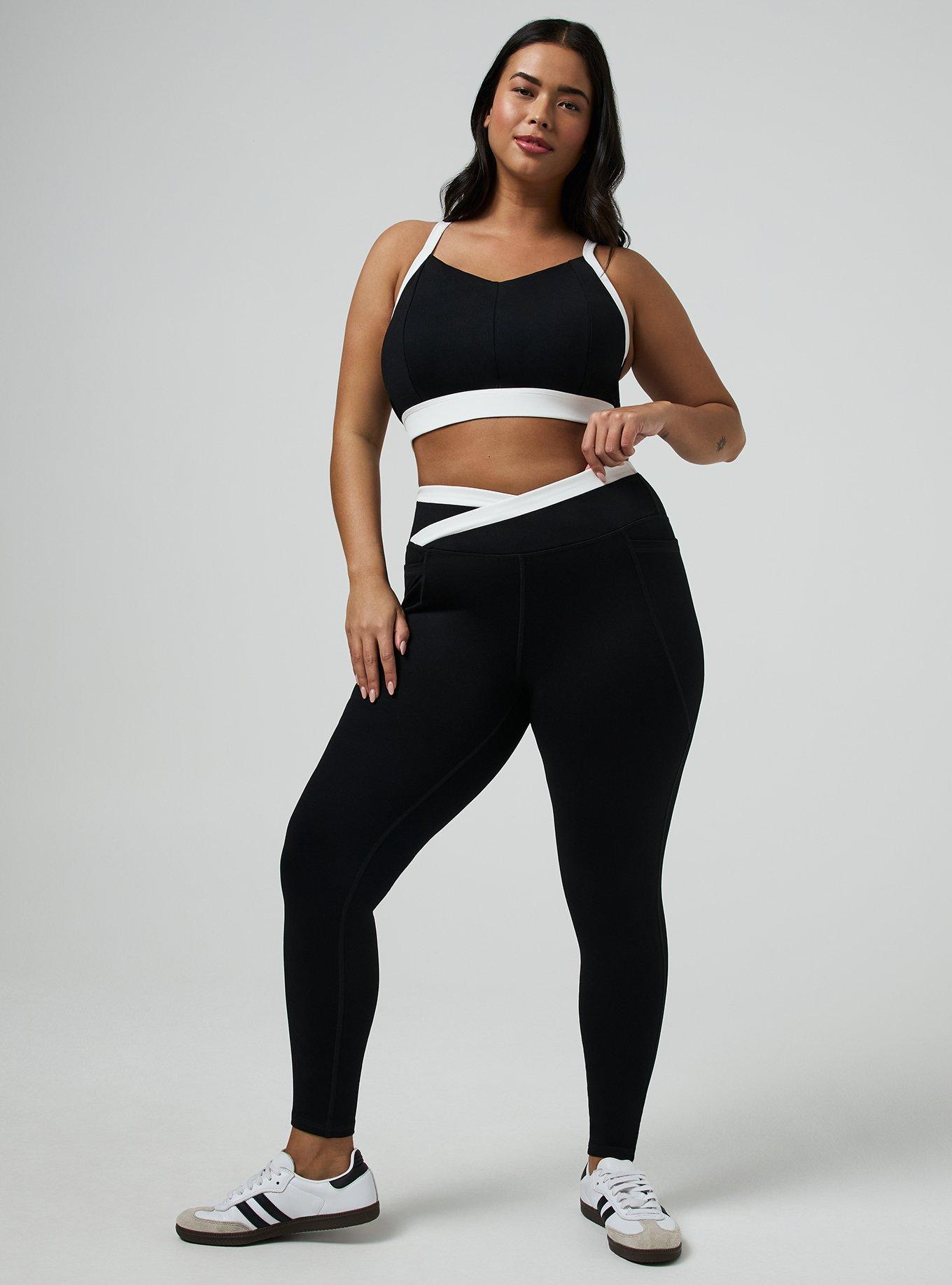 TRU Performance Core V-Band Active Legging, DEEP BLACK, hi-res