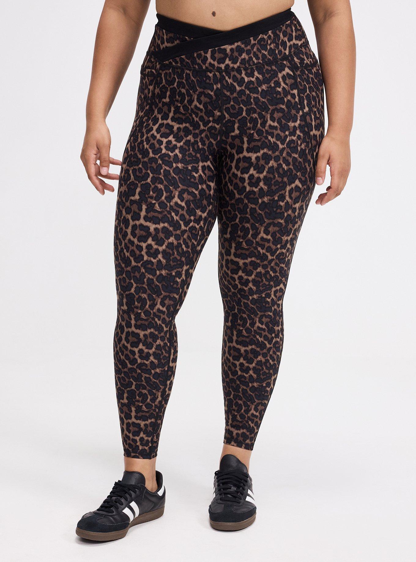 TRU Performance Core V-Band Active Legging, ON THE PROWL LEOPARD CHOCOLATE, alternate