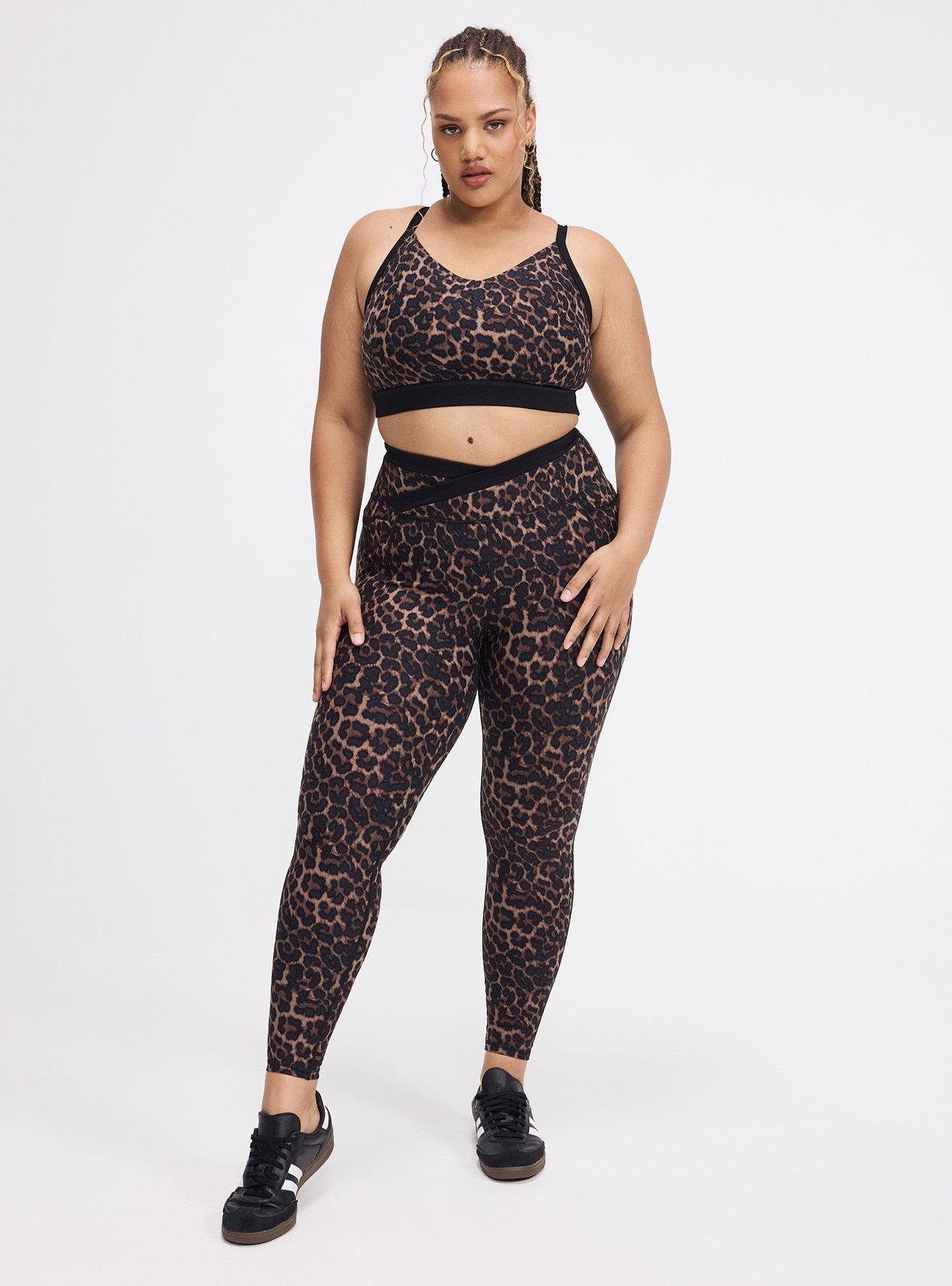 TRU Performance Core V-Band Active Legging, ON THE PROWL LEOPARD CHOCOLATE, alternate