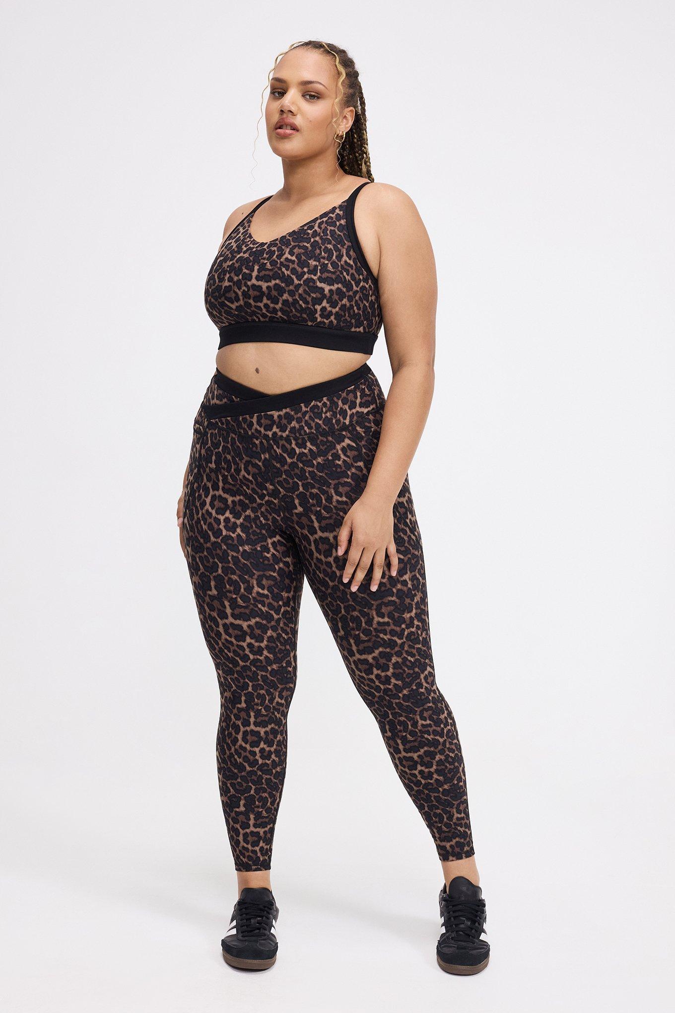 TRU Performance Core V-Band Active Legging, ON THE PROWL LEOPARD CHOCOLATE, hi-res