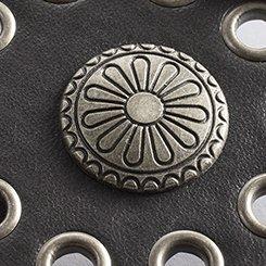 Medallion Buckle Belt, BLACK, swatch