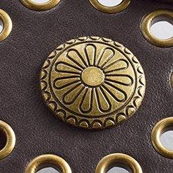 Medallion Buckle Belt, BROWN, swatch