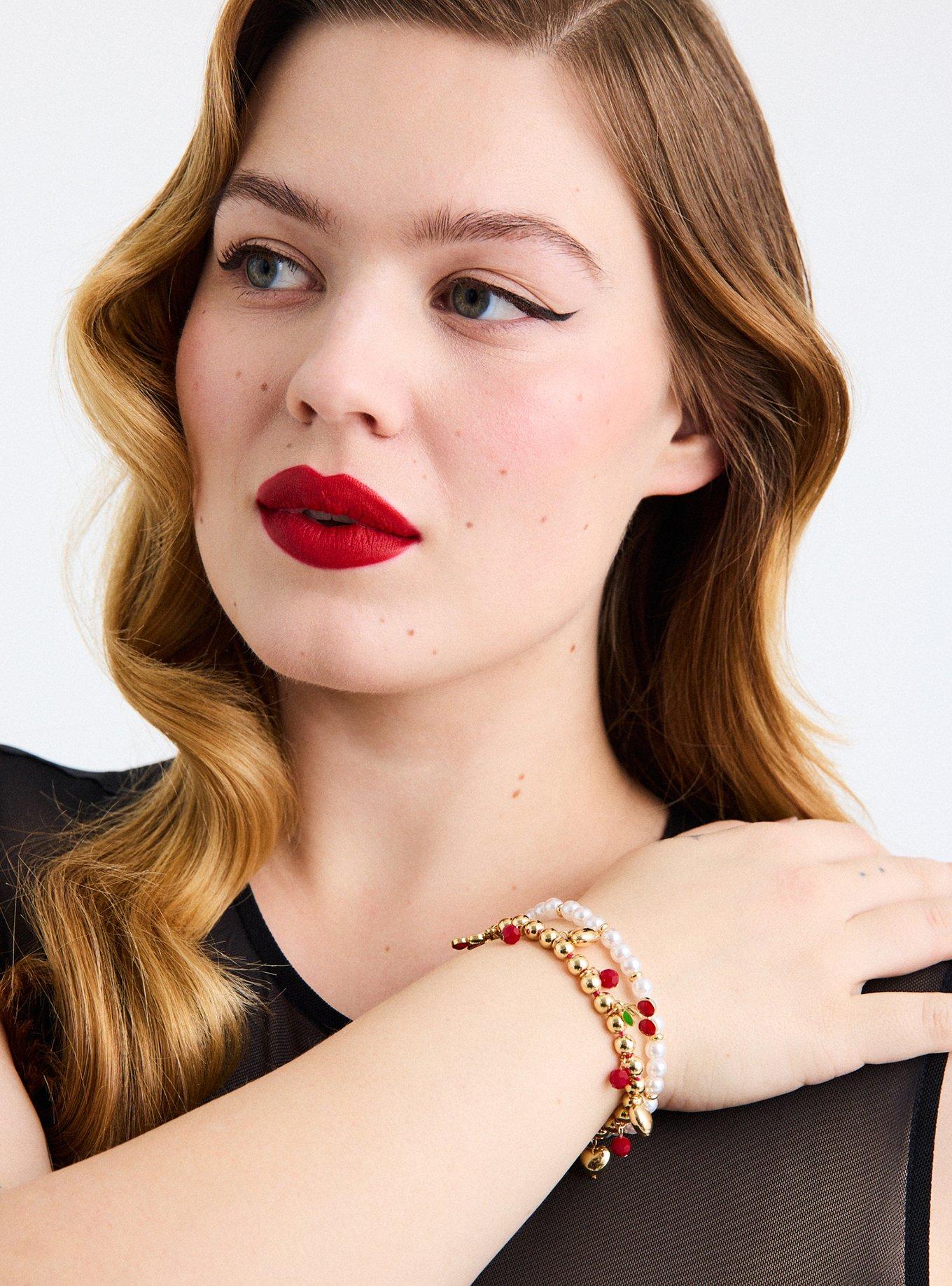 Retro Cherry Bracelet Set