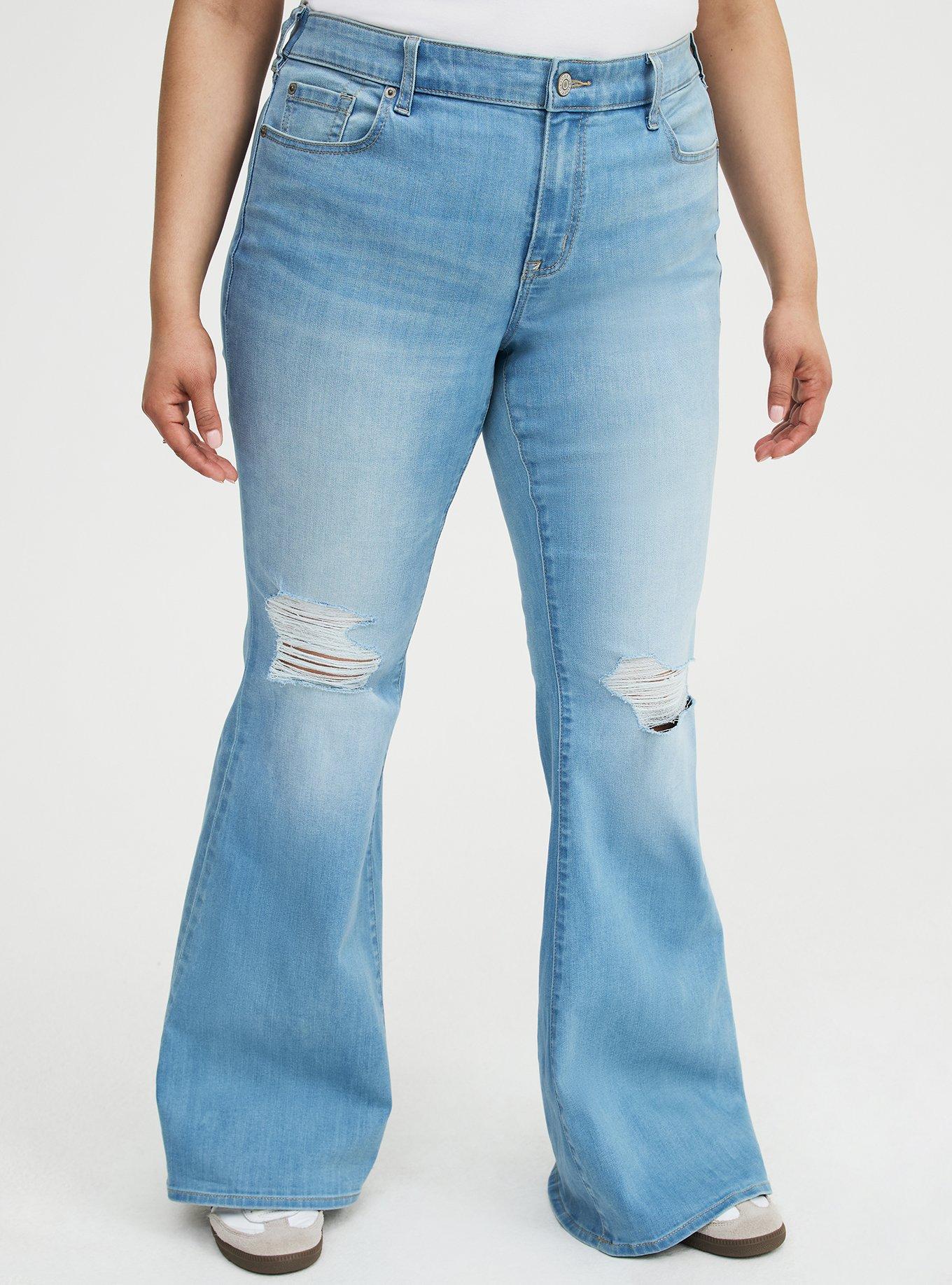 Perfect Super-Flare Mid-Rise Jean, BLUE 33, alternate