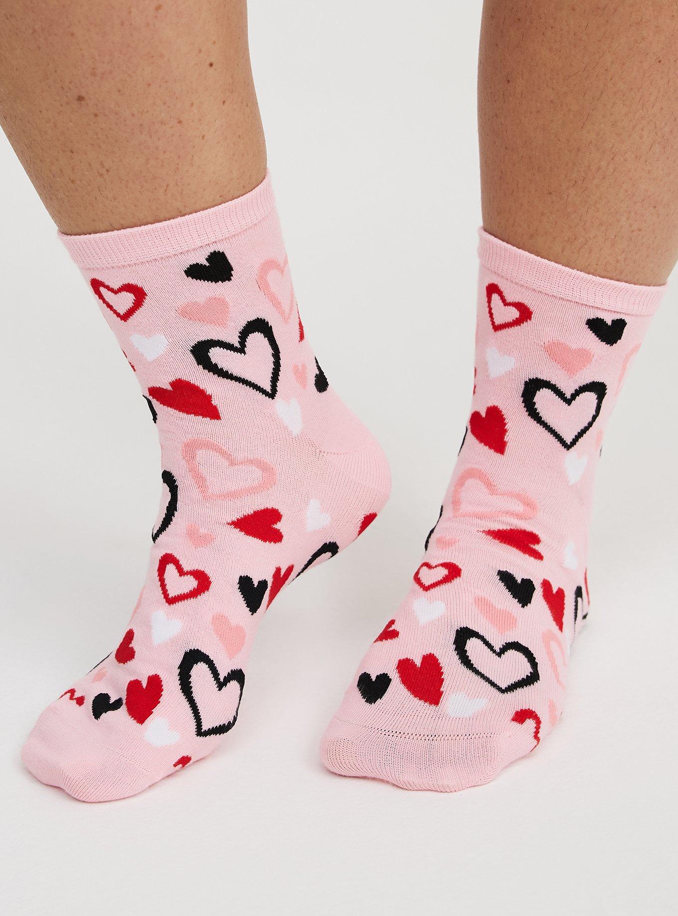 Valentine's Day Crew Sock 2-Pack, MULTI, alternate