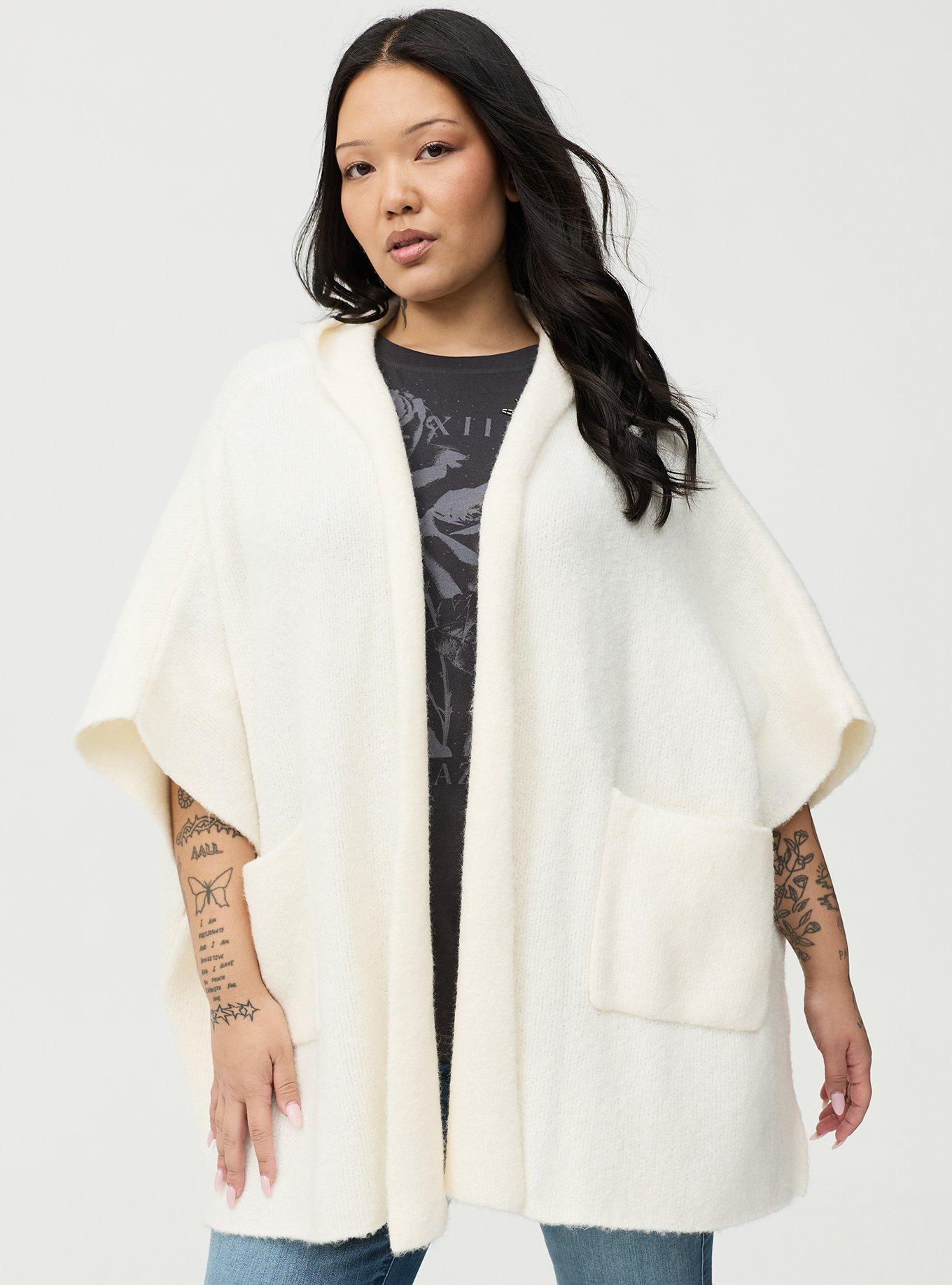 Hooded Pocket Ruana, , alternate