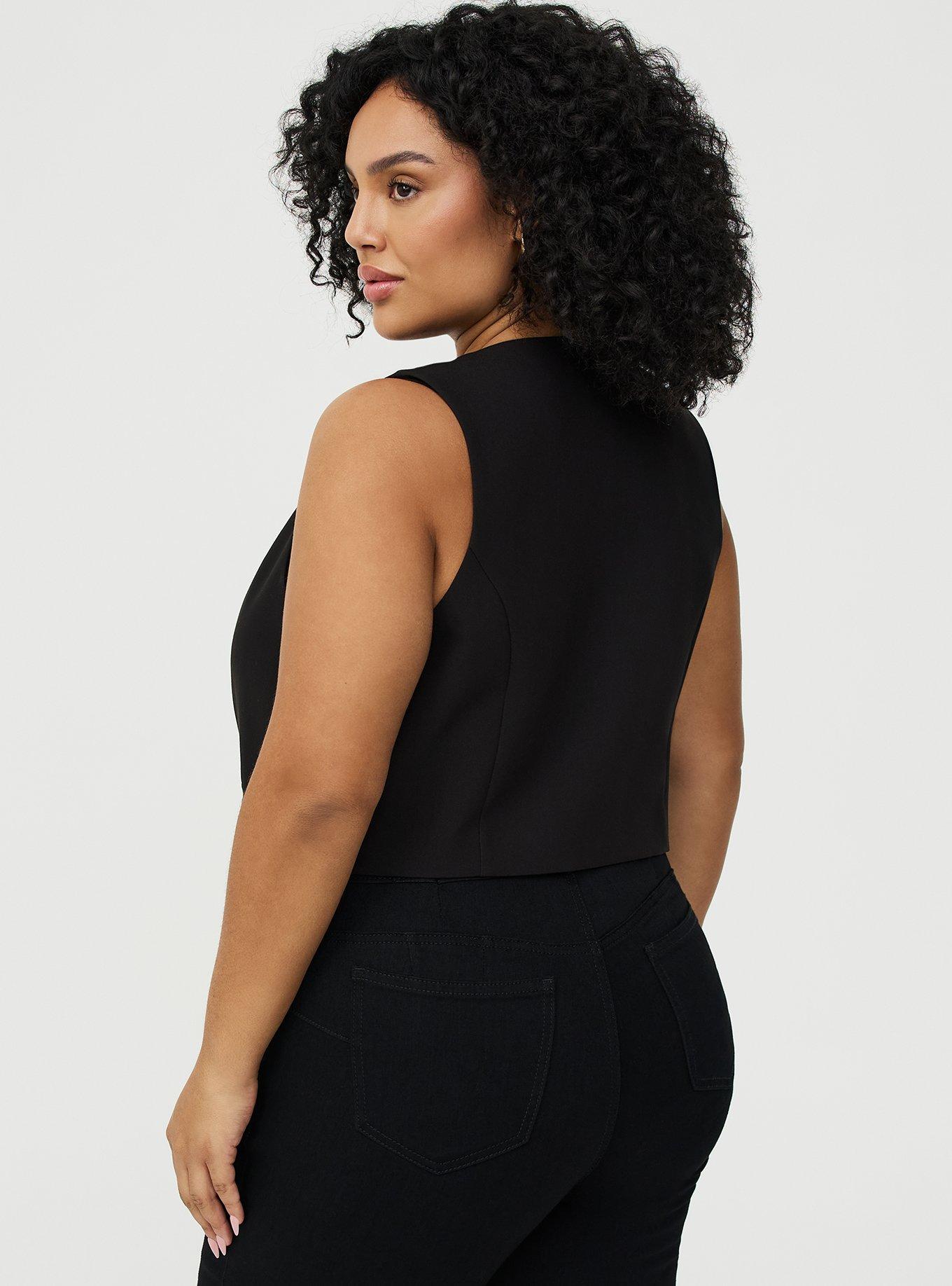 Tailored Vest, DEEP BLACK, alternate